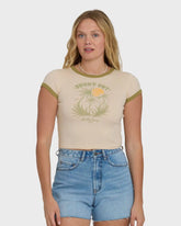 Sunny Out Short Sleeve Cotton T-Shirt - Dove