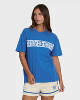 Somewhere Close Short Sleeve Knit T-Shirt - True Blue