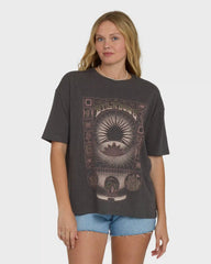 Natural Collection Short Sleeve Knit T-Shirt - Off Black