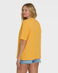 Balance of Waves Short Sleeve Knit T-Shirt - Sun Kissed