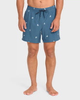 Lineup Laybacks 16" Swim Trunks - Real Teal