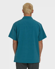 A/Div Surftrek Transit Short Sleeve Woven Shirt - Tropical Teal