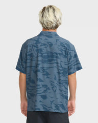 Adventure Division Surftrek Perforated Short Sleeve Woven Shirt - China Blue