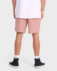 Crossfire Elastic Wave Washed 18" Amphibian Hybrid Shorts - Ash Rose