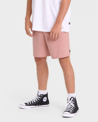 Crossfire Elastic Wave Washed 18" Amphibian Hybrid Shorts - Ash Rose