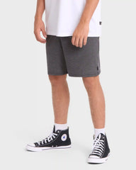 Crossfire Elastic Wave Washed 18" Amphibian Hybrid Shorts - Black