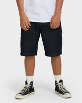 Bad Dog 22" Denim Shorts - Dark Denim