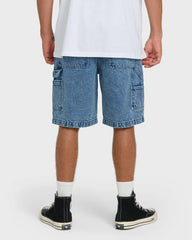 Bad Dog 22" Denim Shorts - Faded Denim