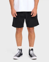 Larry Layback Corduroy Shorts - Black