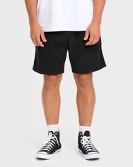 Larry Layback Corduroy Shorts - Black