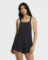 Beach Crush Romper - Black Sands