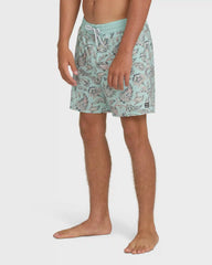 Good Times Layback 16" Trunks - Clearly Aqua