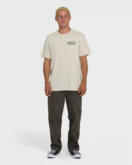 Off Duty Premium Short Sleeve Knit T-Shirt - Oatmeal