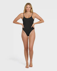 Sol Searcher Sloane One Piece Swimsuit - Black Pebble