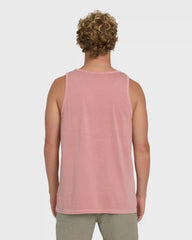 Essential Pocket Wave Washed Premium Tank Top - Ash Rose