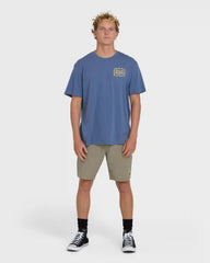 Ripple Premium Short Sleeve Cotton Graphic T-Shirt - Blue Horizon
