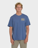Ripple Premium Short Sleeve Cotton Graphic T-Shirt - Blue Horizon