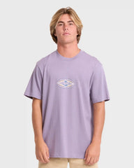 Rotor Diamond Premium Short Sleeve Knit Graphic T-Shirt - Purple Ash