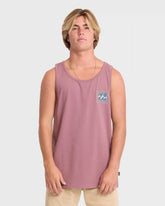 Crayon Wave Premium Tank Top - Red Dahlia
