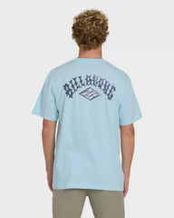 Dim Arch Premium Short Sleeve Knit T-Shirt - Coastal Blue