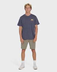 Glyph Wave Washed Premium Short Sleeve Cotton T-Shirt - Greystone