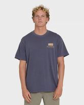 Glyph Wave Washed Premium Short Sleeve Cotton T-Shirt - Greystone