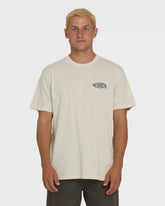 Heritage Arch Wave Washed Premium Short Sleeve Knit T-Shirt - Oatmeal