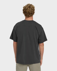 Brunswick Garage Short Sleeve Knit T-Shirt - Washed Black