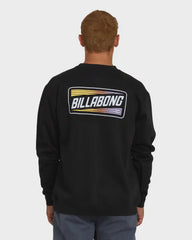 Walled Crewneck Sweatshirt - Black