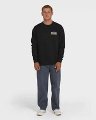 Walled Crewneck Sweatshirt - Black