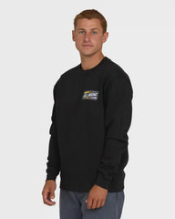 Walled Crewneck Sweatshirt - Black