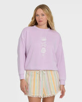 Echo Burnout Crewneck Sweatshirt - Sweet Lilac