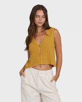 Need Now Sweater Tank Top - Wild Honey