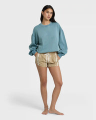 Road Trippin Print Shorts - Stone