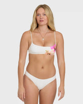 Sunny Shore Jaclyn Crop Bralette Bikini Top - Salt Crystal