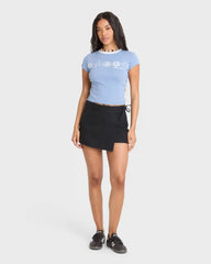 Sand Drifter Short Sleeve Cotton T-Shirt - Blue Horizon