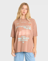 Take A Tour Short Sleeve Cotton T-Shirt - Sugar Almond