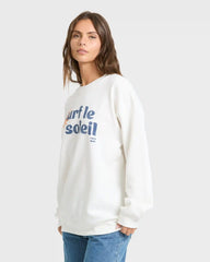 Seaside Panorama Crewneck Sweatshirt - Salt Crystal