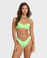 Simply Sweet Eyelet Helena Underwire Bikini Top - Green Glow