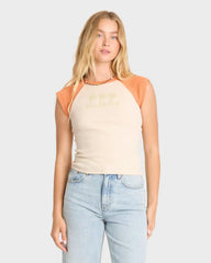 Sea Friends Short Sleeve Knit Raglan T-Shirt - Amber