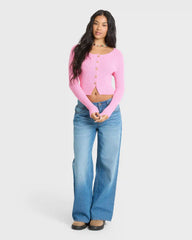 Good Luck Cardigan - Prism Pink