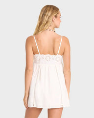 Light And Airy Mini Dress - Salt Crystal