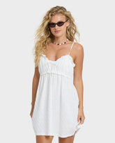 Jia Knit Mini Dress - Salt Crystal