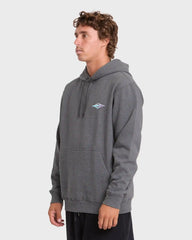 Crayon Wave Pullover Hoodie - Dark Gray Heather