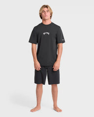 All Day Wave Loose Fit Short Sleeve Surf Tee - Black