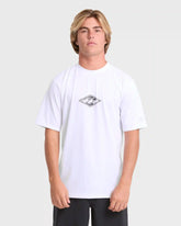 All Day Wave Loose Fit Short Sleeve Surf Tee - White