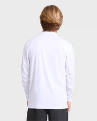 All Day Wave Long Sleeve Surf Tee - White