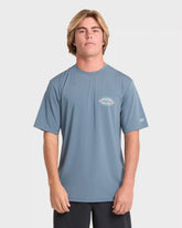 Rift Short Sleeve Surf Tee - China Blue