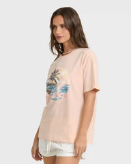 Make A Splash Short Sleeve Cotton Graphic T-Shirt - Cherry Blossom