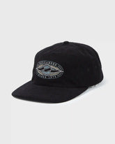 Heritage 5-Panel Strapback Hat - Black